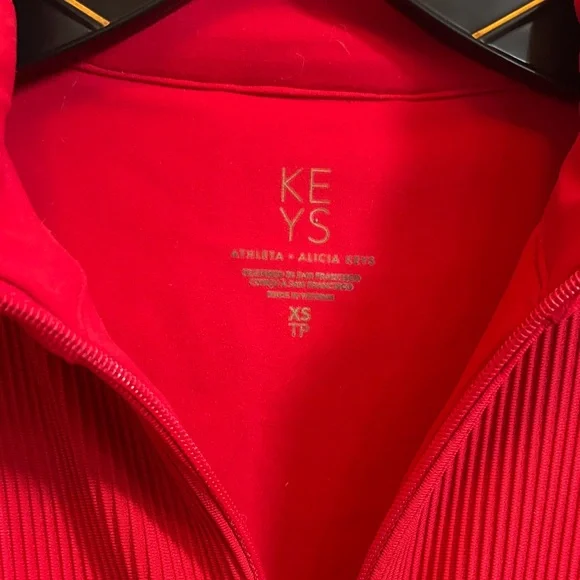 Athleta Vibrant Red Zip-Up Jumpsuit - Picture 4 of 6